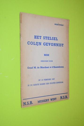 Het stelsel Colijn gevonnist- 1937- beschikbaar voor biedingen
