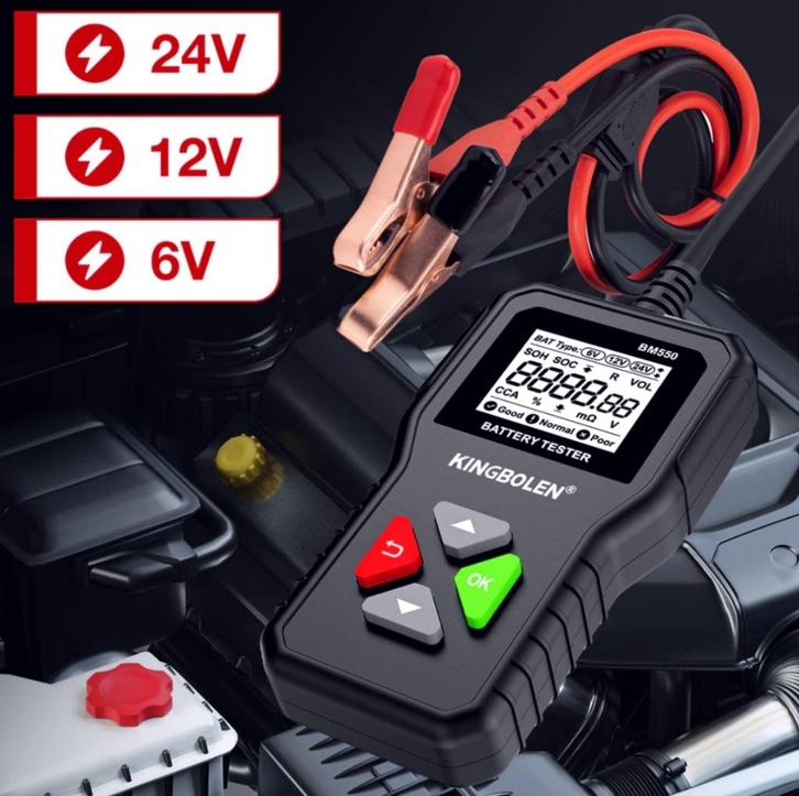 BM550 MOTOR - AUTO ACCU TESTER - 6V-12V, Auto diversen, Autogereedschap, Nieuw, Ophalen of Verzenden