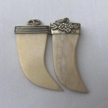 Zilver hanger - Dieren klauw - Vintage Kettinghanger Jr 70  beschikbaar voor biedingen