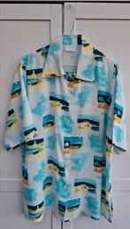 Vintage blouse, maat 40/L - wit - boten - motief - 90's, Maat 38/40 (M), ., Wit, Ophalen of Verzenden