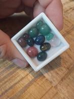 Mix lot tijgeroog agaat sodaliet cabochons, Sieraden, Tassen en Uiterlijk, Edelstenen, Ophalen of Verzenden, Zo goed als nieuw