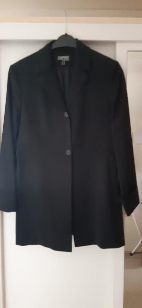 Lange dames colbert ESPRIT maat 38, Kleding | Dames, Jasjes, Kostuums en Pakken, Zo goed als nieuw, Maat 38/40 (M), Zwart, Ophalen of Verzenden