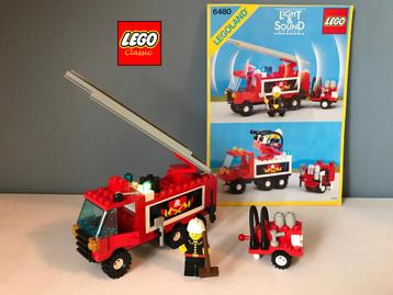 LegoLand 6480 Light & Sound Brandweerauto (1986)  beschikbaar voor biedingen