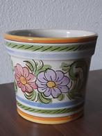 Majolica bloempot, Tuin en Terras, Bloempotten, Rond, Ophalen of Verzenden, Zo goed als nieuw, Aardewerk