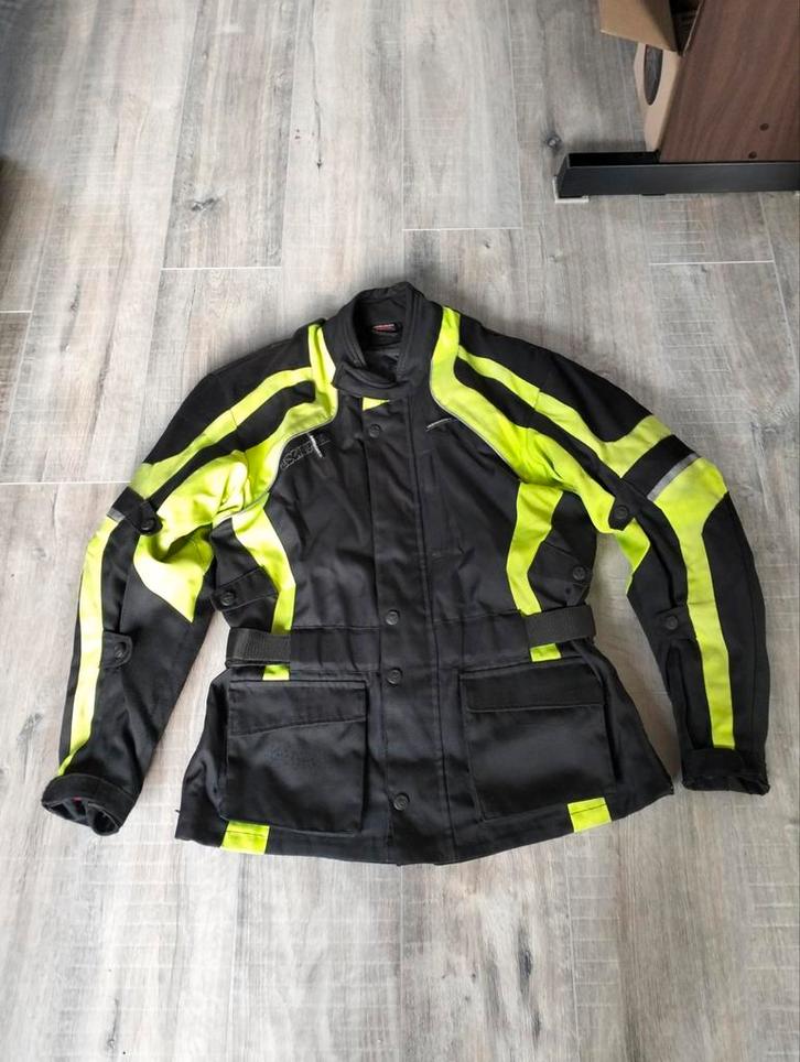 Motorjas Lookwell 54/44-XL met rits,drukknop. en klittenband, Motoren, Kleding | Motorkleding, Jas | textiel, Heren, Tweedehands
