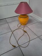 Retro Lamp tafellamp  keramiek stoffen kap, Huis en Inrichting, Lampen | Tafellampen, Ophalen of Verzenden, Zo goed als nieuw