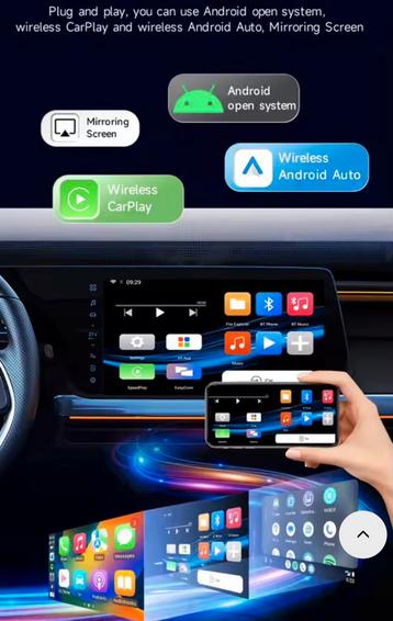 Smart AI box, wireless android auto, carplay. Netflix beschikbaar voor biedingen