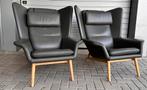 2 Boconcept met 1 hocker, Huis en Inrichting, Fauteuils, Ophalen, Zo goed als nieuw, 75 tot 100 cm, Leer