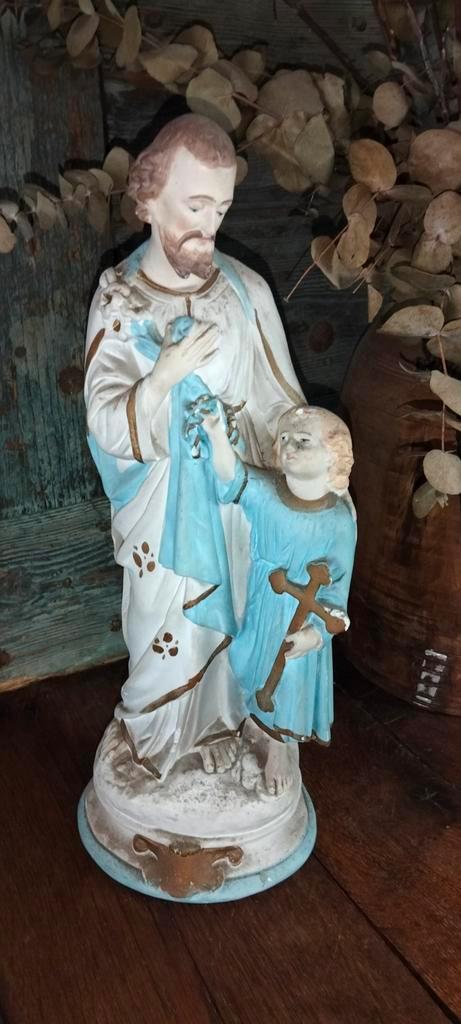 Beeld van Heilige Joseph
Religie, Verzamelen, Religie, Gebruikt, Beeld(je), Ophalen of Verzenden