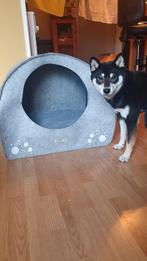 Nieuwe honden grot, holletje, tent, huisje van grijs vilt, Ophalen, Zo goed als nieuw, Stof