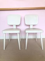 Eetkamer stoeltjes 2 stuks, Huis en Inrichting, Stoelen, Ophalen, Gebruikt, Twee, Wit