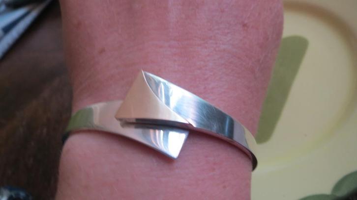 Nol Coopmans, NOL sieraden, zilveren armband, zilver/goud, Sieraden, Tassen en Uiterlijk, Armbanden, Zo goed als nieuw, Zilver