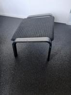 Zwarte Poef / Voetenbank, Hout, Minder dan 50 cm, Gebruikt, Vierkant