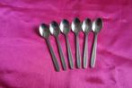 6 advocaatlepeltjes,likeur 9cm Gero Zilmeta quickstep 522, Gebruikt, Ophalen of Verzenden, Rvs of Chroom, Vaatwasserbestendig