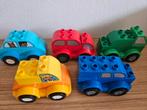 Duplo 5 gekleurde auto's, Kinderen en Baby's, Speelgoed | Speelgoedvoertuigen, Gebruikt, Ophalen