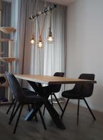 Boomstamtafel Oak Table, Huis en Inrichting, Tafels | Eettafels, Ophalen, Gebruikt, 50 tot 100 cm, Vijf personen of meer