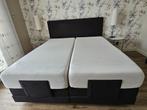 Boxspring antraciet grijs, Huis en Inrichting, Slaapkamer | Boxsprings, Ophalen, Gebruikt, Tweepersoons, 180 cm