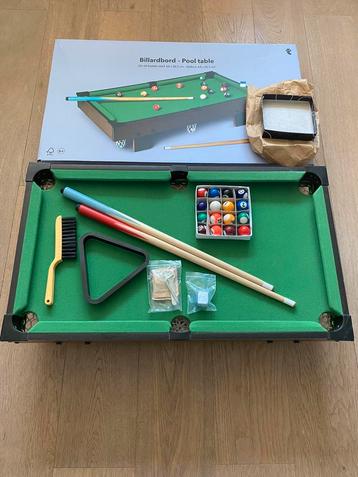 Flying tiger pooltafel biljart tafel kinderen, incl doos beschikbaar voor biedingen