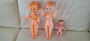 3 Oude popjes beschikbaar voor biedingen