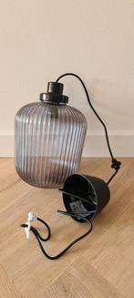 Ikea Solklint hanglamp in zwart, Huis en Inrichting, Lampen | Hanglampen, Glas, Ophalen of Verzenden, Zo goed als nieuw