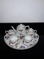 Antiek Jungerhans gebloemd tete a tete op blad, Antiek en Kunst, Verzenden