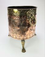 782. Koperen aker met reliëfdecor, eind 19e eeuw, Antiek en Kunst, Ophalen of Verzenden