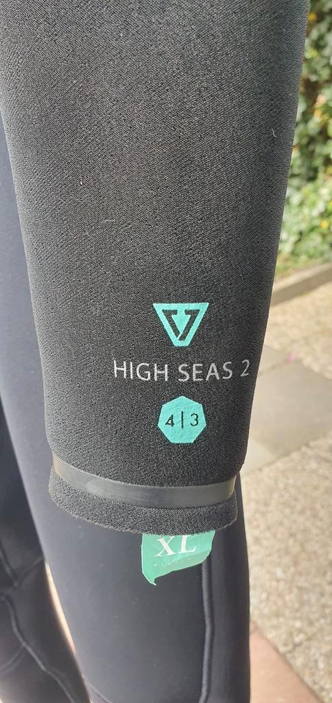 wetsuit Vissla High Seas 2, maat XL, chestzip 4,3 mm, 2024, Watersport en Boten, Golfsurfen, Zo goed als nieuw, Overige typen