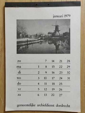 Kalender Dordrecht Gemeentelijk Archiefdienst 1979 beschikbaar voor biedingen