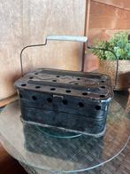 Brocante antiek voetenverwarmer stoofje, Ophalen of Verzenden