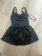 Mirella m1071c leotard balletpak ballet rok jazz zwart., Ophalen of Verzenden, Nieuw