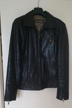 Leren jack, donkerbruin, echt leer, merk Transmission, Ophalen of Verzenden, Zo goed als nieuw, Maat 38/40 (M), Bruin