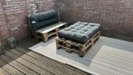 Loungeset Pallet met Kussens, Zo goed als nieuw, Loungeset, Bank, Hout