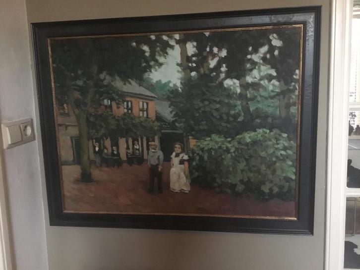 Schilderij Eric Winder - Café d’Alderliefste, Antiek en Kunst, Kunst | Schilderijen | Klassiek, Ophalen