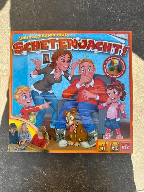 Schetenjacht goliath, Hobby en Vrije tijd, Gezelschapsspellen | Bordspellen, Zo goed als nieuw, Drie of vier spelers, Ophalen of Verzenden