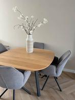 Eettafel, Huis en Inrichting, Tafels | Eettafels, Ophalen, 100 tot 150 cm, Rond, Zo goed als nieuw