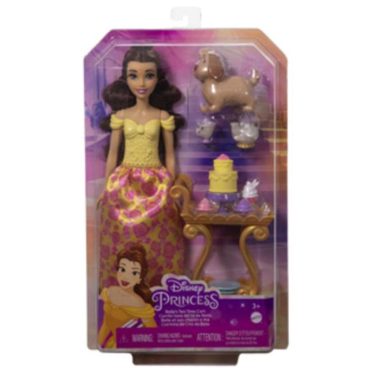 Disney Princess: Belle met thee kar, Kinderen en Baby's, Speelgoed | Poppen, Nieuw, Barbie, Ophalen of Verzenden