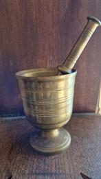 Antieke Bronzen Vijzel met Stamper, Antiek en Kunst, Ophalen of Verzenden