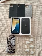 iPhone 11 Zwart|64GB|100% batterij|Doos + 6 hoesjes|Krasvrij, Zwart, Zo goed als nieuw, 64 GB, Zonder simlock
