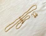 Parel Ketting,Armband,Oorbellen van Akoya Rijste Parels 14K, Ophalen of Verzenden, Nieuw, Goud