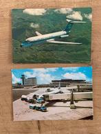 2 oude ansichtkaarten schiphol KLM, Verzamelen, Ophalen of Verzenden, Zo goed als nieuw, Overige typen