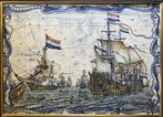 Tegeltableau Zeilschepen - gekleurd - 5 x 7 tegels, Ophalen