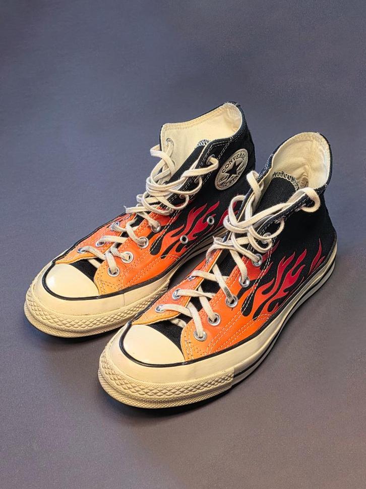Converse Chuck 70 - Fire - Size 41, Kleding | Heren, Schoenen, Gedragen, Sneakers of Gympen, Zwart, Ophalen of Verzenden