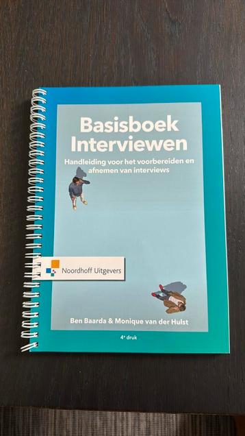 Monique van der Hulst - Basisboek Interviewen beschikbaar voor biedingen