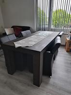 Eettafel met 4 stoelen, Ophalen of Verzenden, Vijf personen of meer, Rechthoekig, 50 tot 100 cm