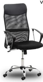 Zwart stoel, Huis en Inrichting, Stoelen, Ophalen, Zwart, Leer, Zo goed als nieuw