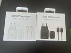 2x Nieuwe 25W PD Adapter met USB-C Kabel, Ophalen of Verzenden, Nieuw