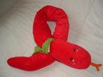 IKEA SLANG BARNSLIG ORMEN VELOURS ROOD MET GROENE, Ophalen of Verzenden, Nieuw, Overige typen