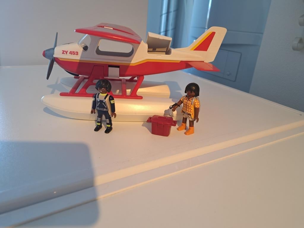 Playmibil watervliegtuig 3866, Kinderen en Baby's, Speelgoed | Playmobil, Ophalen of Verzenden, Gebruikt