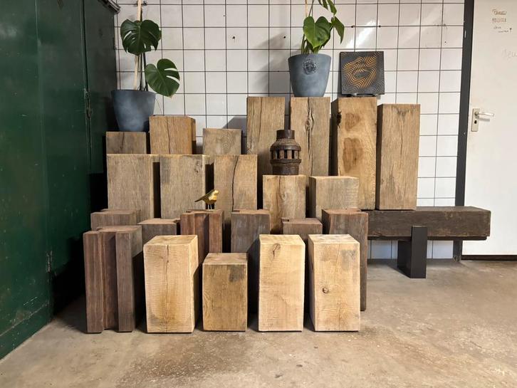 Massief Eiken Zuilen, Huis en Inrichting, Woonaccessoires | Zuilen en Pilaren, Nieuw, Ophalen