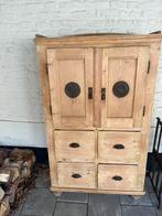 Antiek Franse? grenen kast, meidenkast, spekkast, broodkast, Ophalen